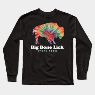 Big Bone Lick State Park Kentucky Bison Tie Dye Fossils Long Sleeve T-Shirt